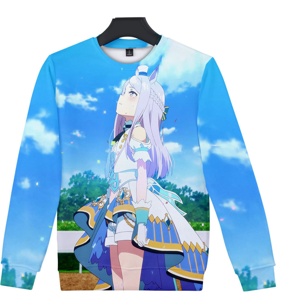 跨境亚马逊新品 赛马娘PrettyDerby 印花宽松卫衣潮牌韩版 hoodie