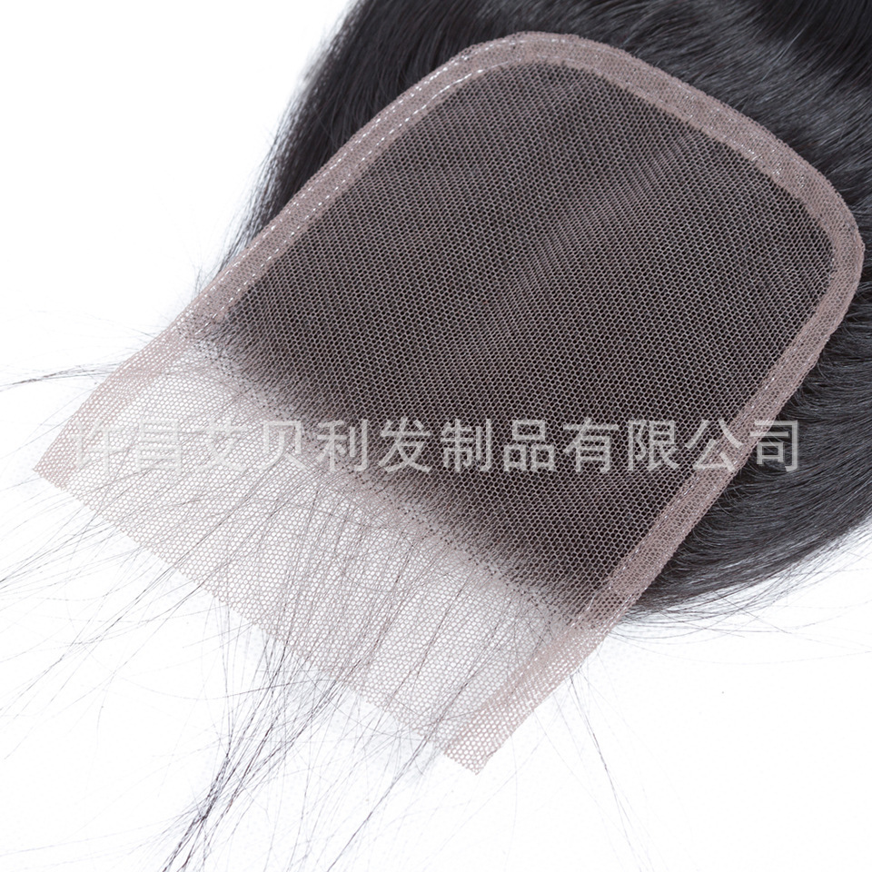 5×5 蕾絲髮塊外貿假髮全手織全真人發 body wave lace closure