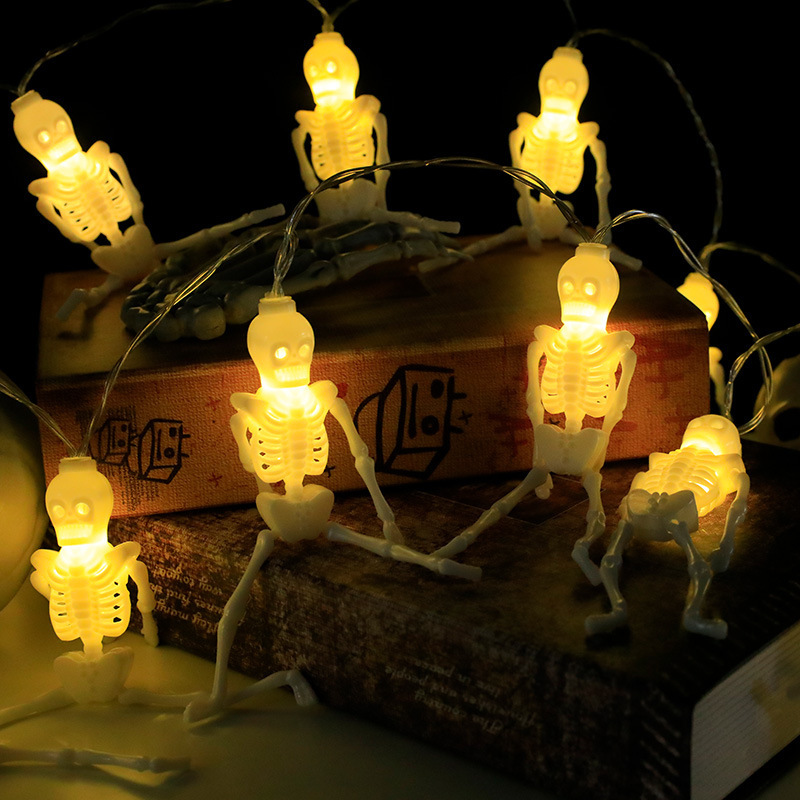 ♪ Led Halloween lantern skeletal skeletal plaster ♪