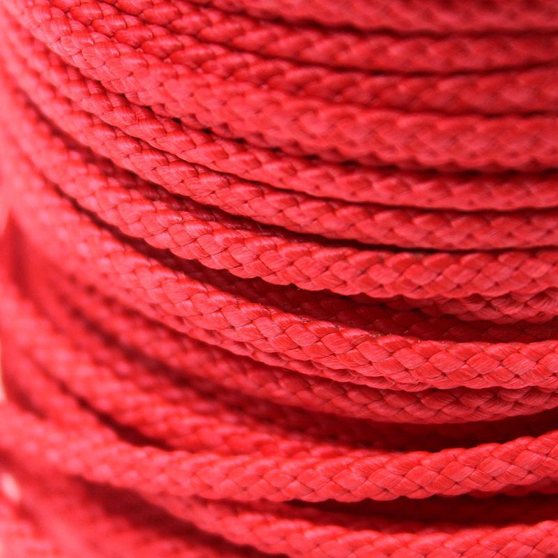 2.5MM Red ultra-high-molecular polyethylene ropes resistant to corrosive and UV-resistant horse-weave ropes