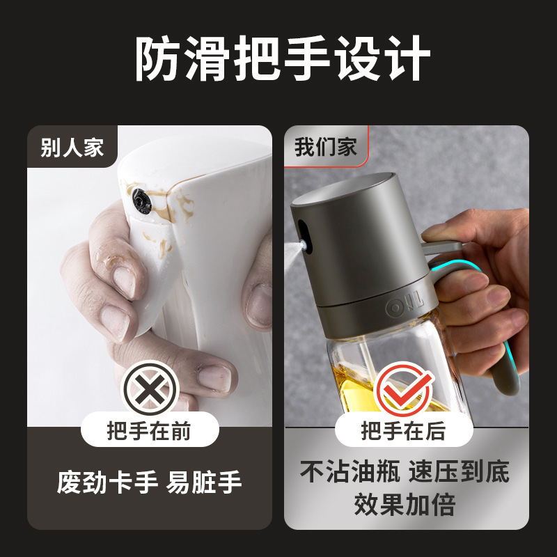 Nhà bếp ấm nước bằng thép không rỉ với những ống dầu phun để bảo vệ không khí khỏi bị tràn.