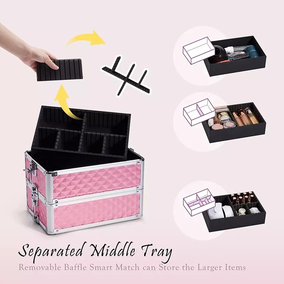 A large-capacity pull-up make-up box.