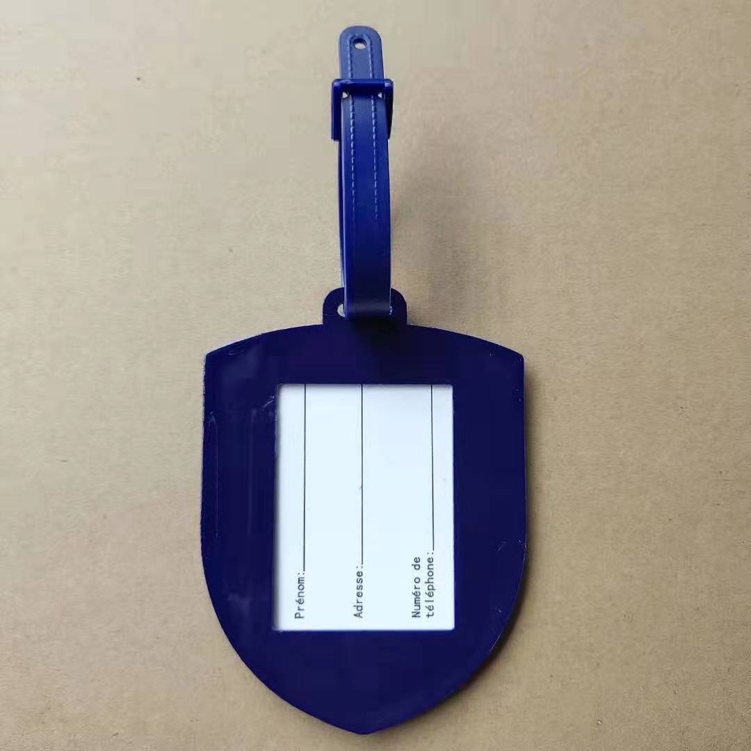 Đang xử lý thẻ hành lý, hộp PVC mềm-gel, địa chỉ đăng ký, hành lý sáng tạo.