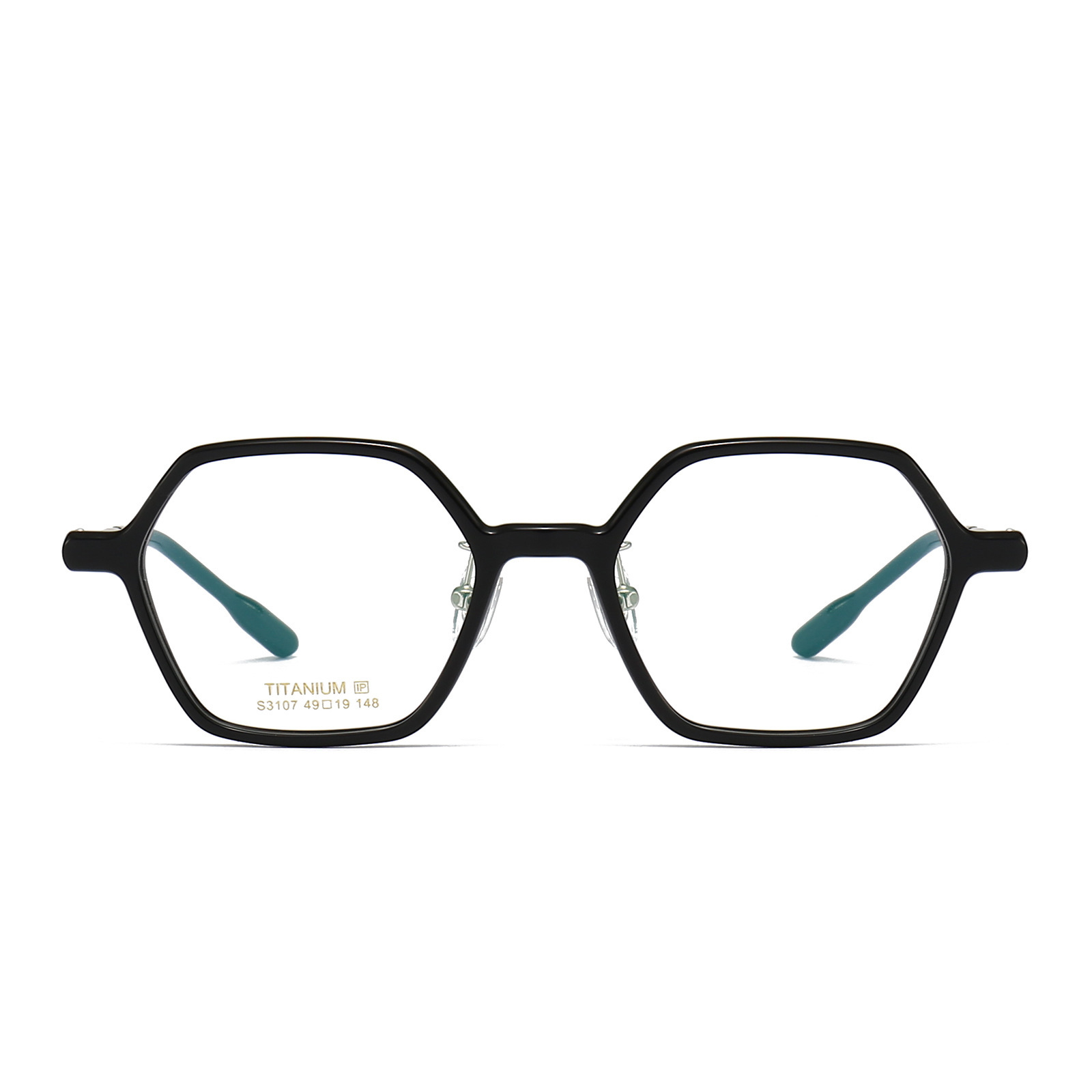 New, high-density plate, polygonal, male and female, same fashion frame with near-sighted glasses