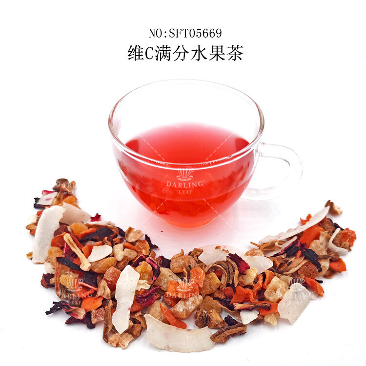 VC đầy trà trái cây, trà trái cây Đức, trà trái cây nguyên liệu, trà trái cây.