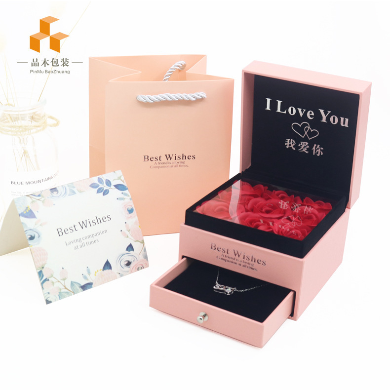 The factory's spot, the soap and rose box, the necklace box, the gel box, the festivities.