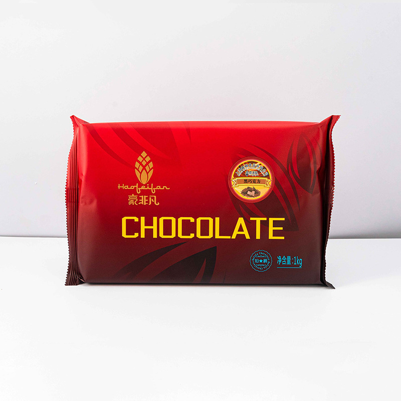 One kg* 10 bags of Coco-Ocean chocolate in a big steak of pure black chocolate.