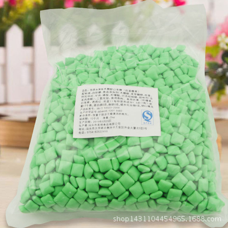 水果味口香糖 清新口气 糖果 休闲食品 散装泡泡糖2公斤厂家批发