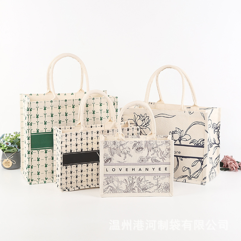 New, high-quality canvassed bag-to-packing to make a simple one-shoulder-packed hand-packed cotton bag with high purchasing capacity