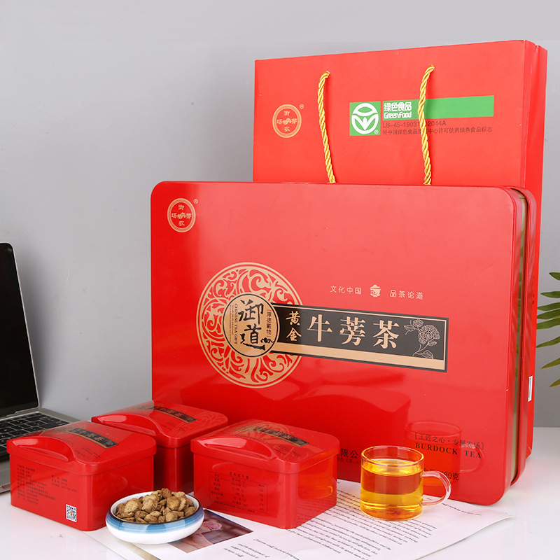The owner of the steel box of 480 g tea from the royal farm used his heart to choose the gold cow's tea.