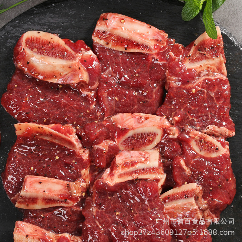 ớt đen, 350g *1 sườn nướng thịt bò đông lạnh, sườn nướng.