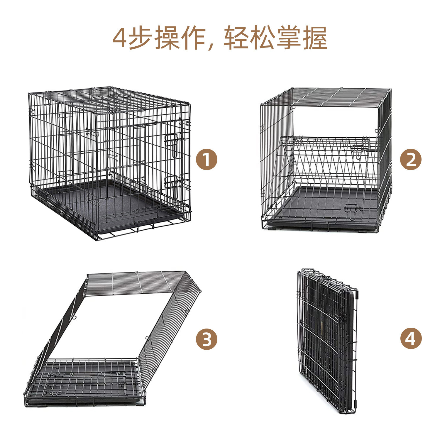 แฟชั่นของฮิบอี บวกกับ Dog Cage ง่ายมากที่จะทําความสะอาดเข้าออกกับchasis