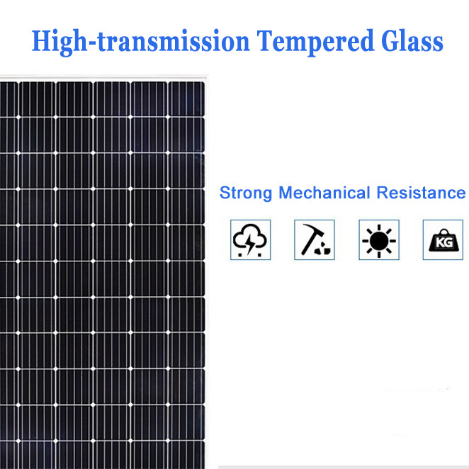 The manufacturer's direct solar panel single-crystal silicon solar panel 30W-600W export certification is completely new and highly converted.