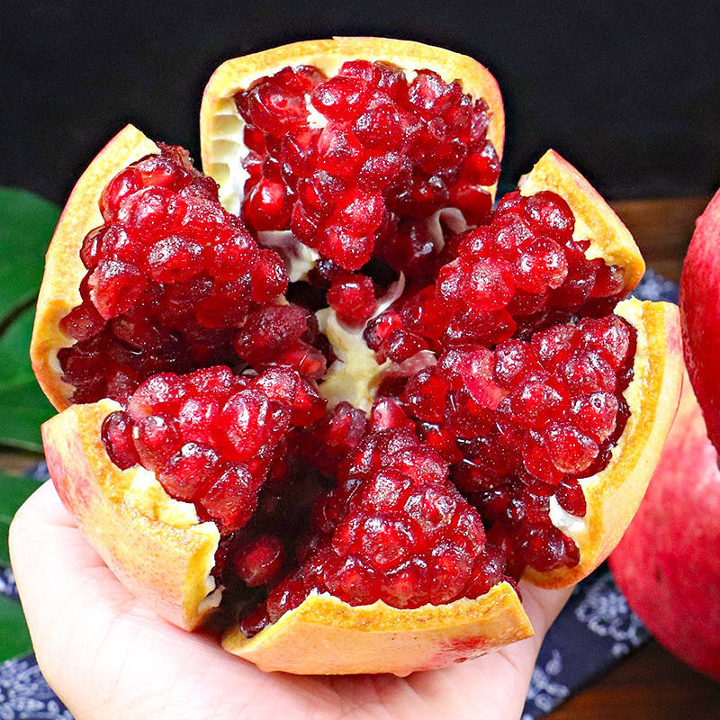 Tunisian soft-seeded pomegranate, sweet-crystaled ruby, Sichuan Marbleberry Fresh Fruit Source