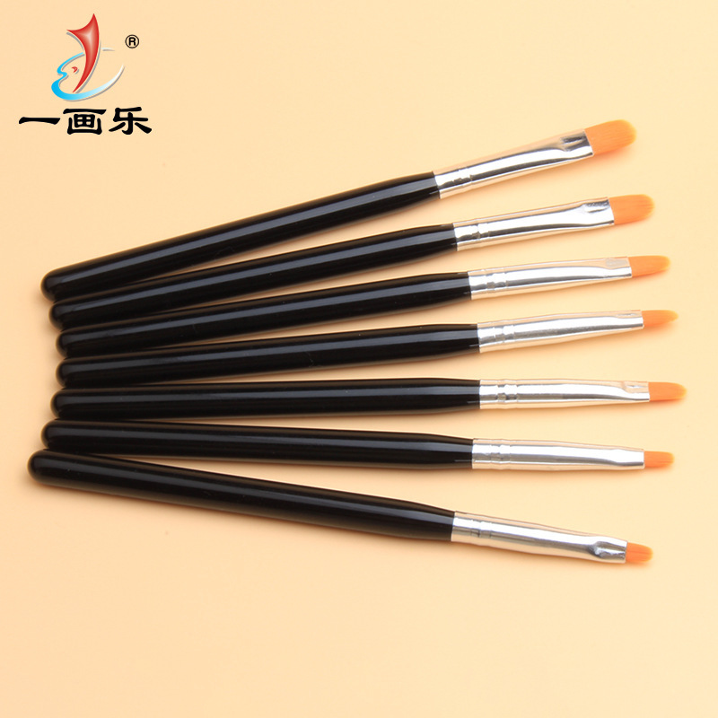 The manufacturer customises a manicure pen, a nail-colored brush with a round-head.