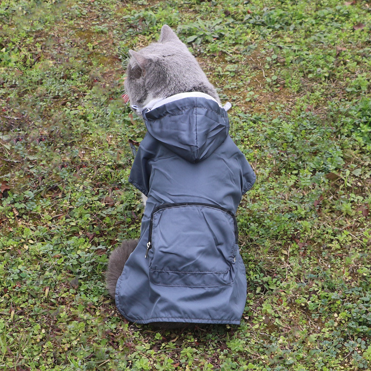 通用宠物小狗欧美口袋薄款狗狗涤纶宠物衣服饰品现货批发雨衣