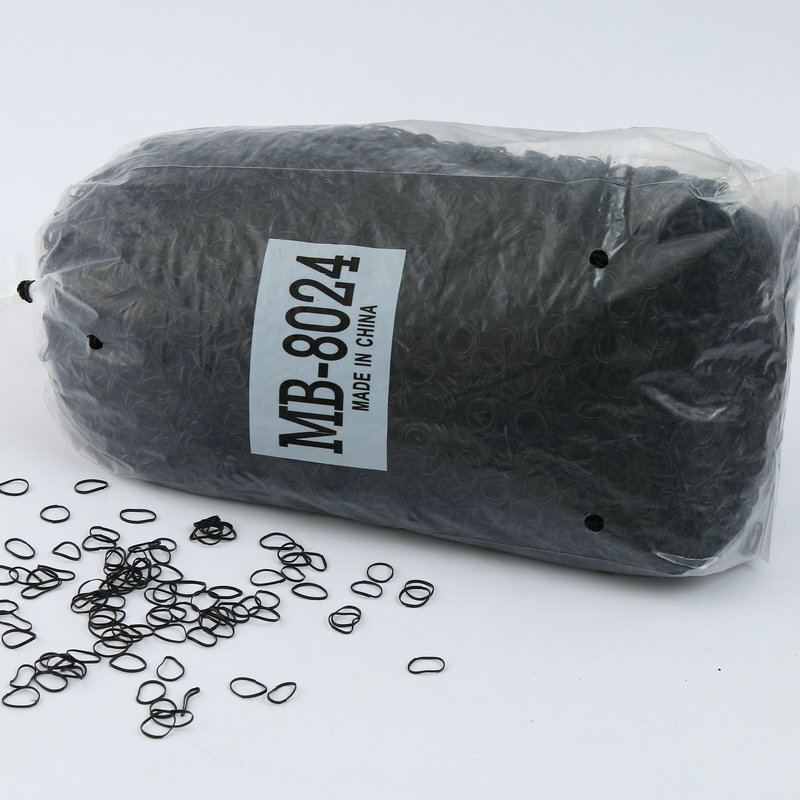 Multi-specify black rubber bands, one-time rubber coils out of invisible high-quality leather bands.