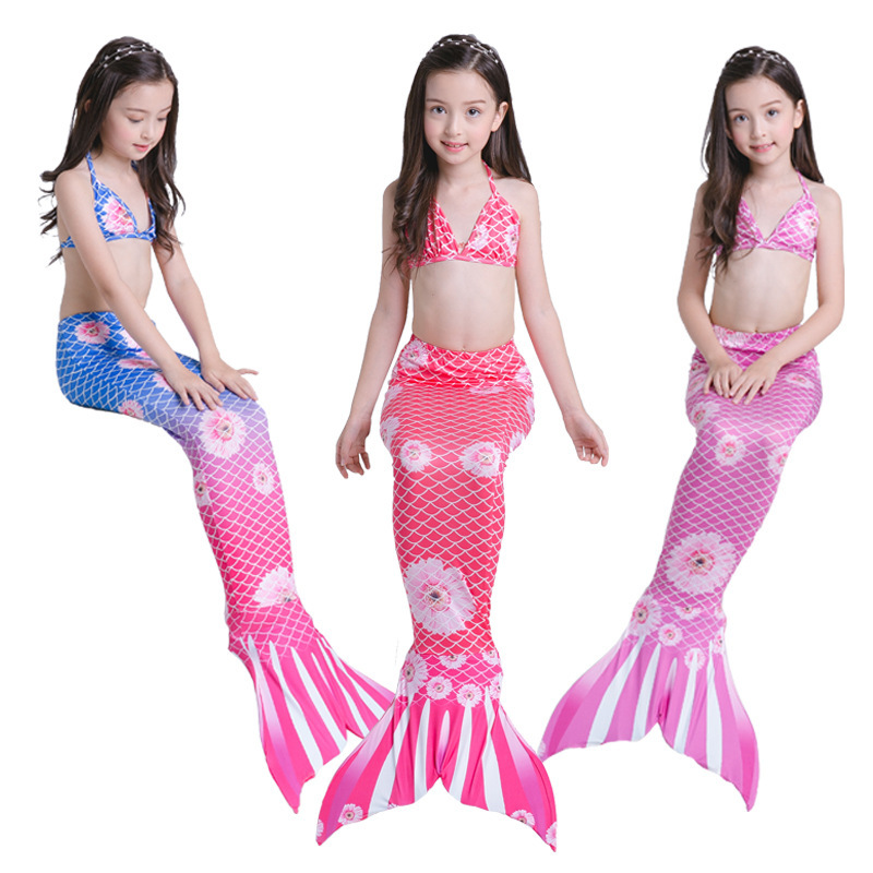 Three sets of mermaid bikini.