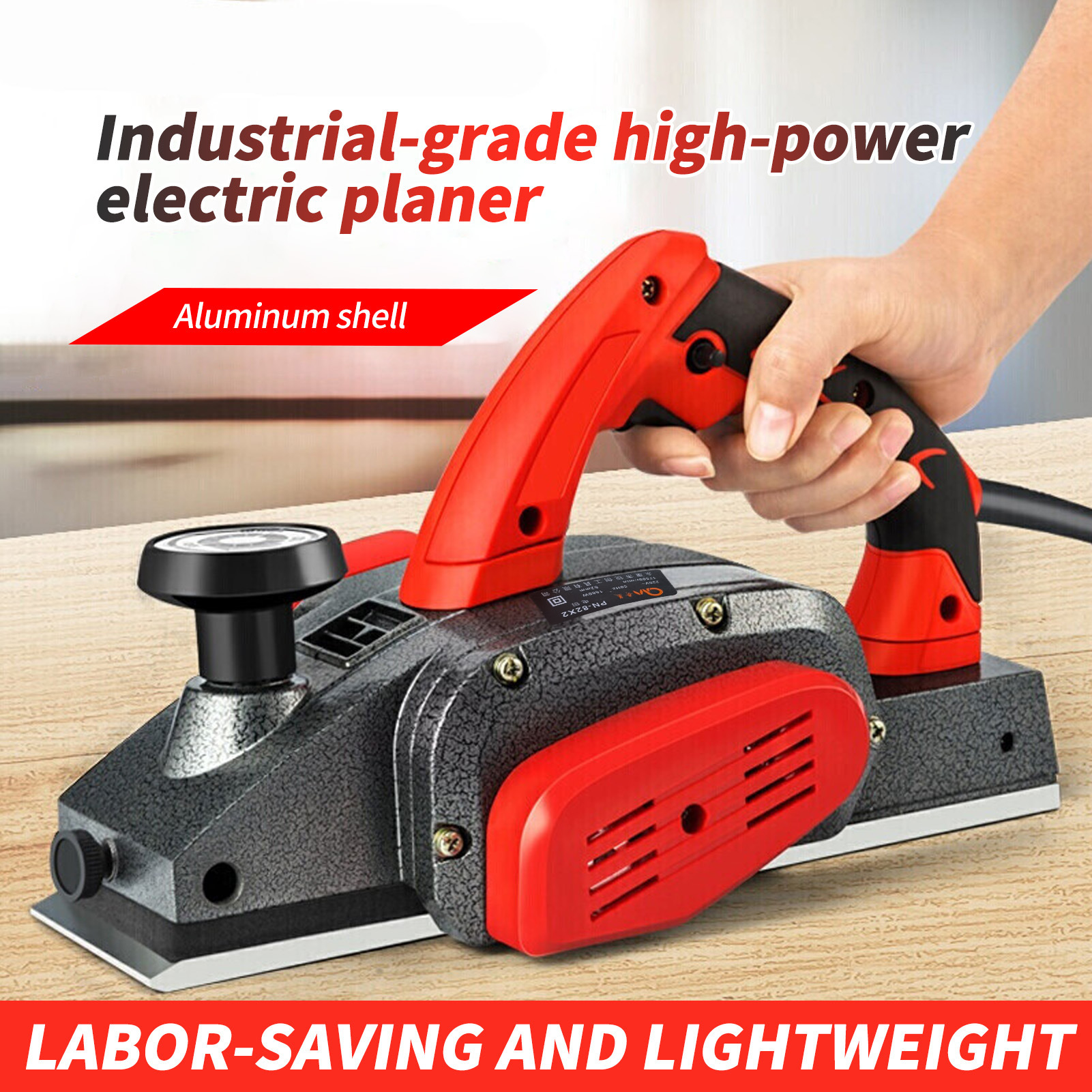 A small multi-purpose hand-held carpentry tool, an electric carpenter.