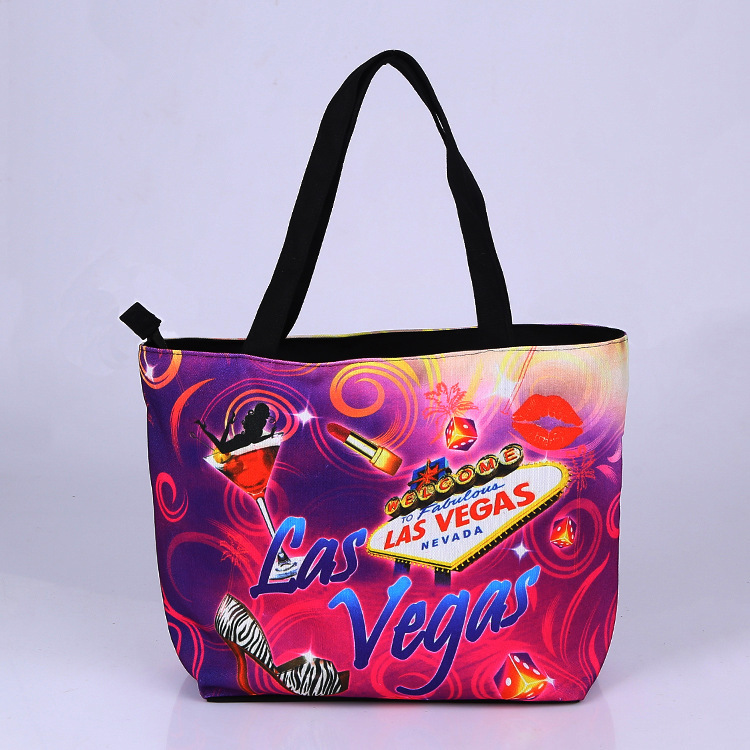 The factory's new money receives handbags, creative colour printing of handbag shopping bags, cotton bags.