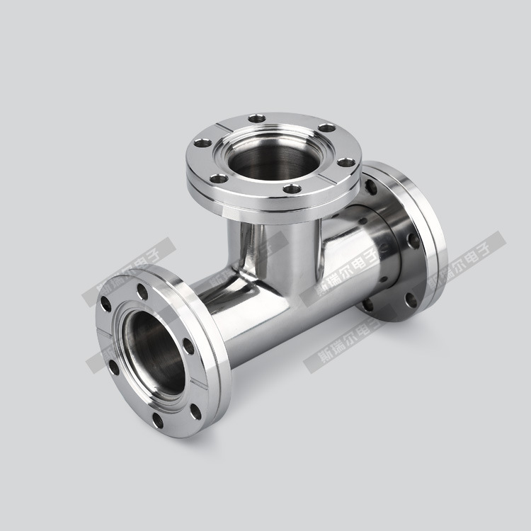304 Độ cong nhanh, chân không thép không rỉ, 3 đường cong CF.