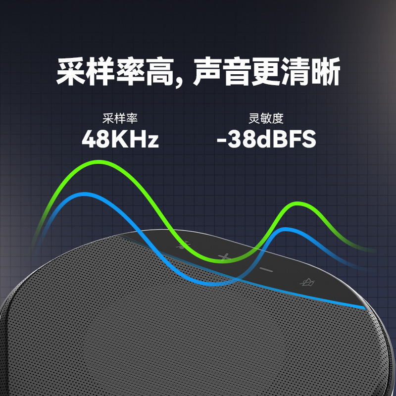 降噪音響揚聲器USB桌面麥克風5米拾音視頻會議全向麥克風會議電話