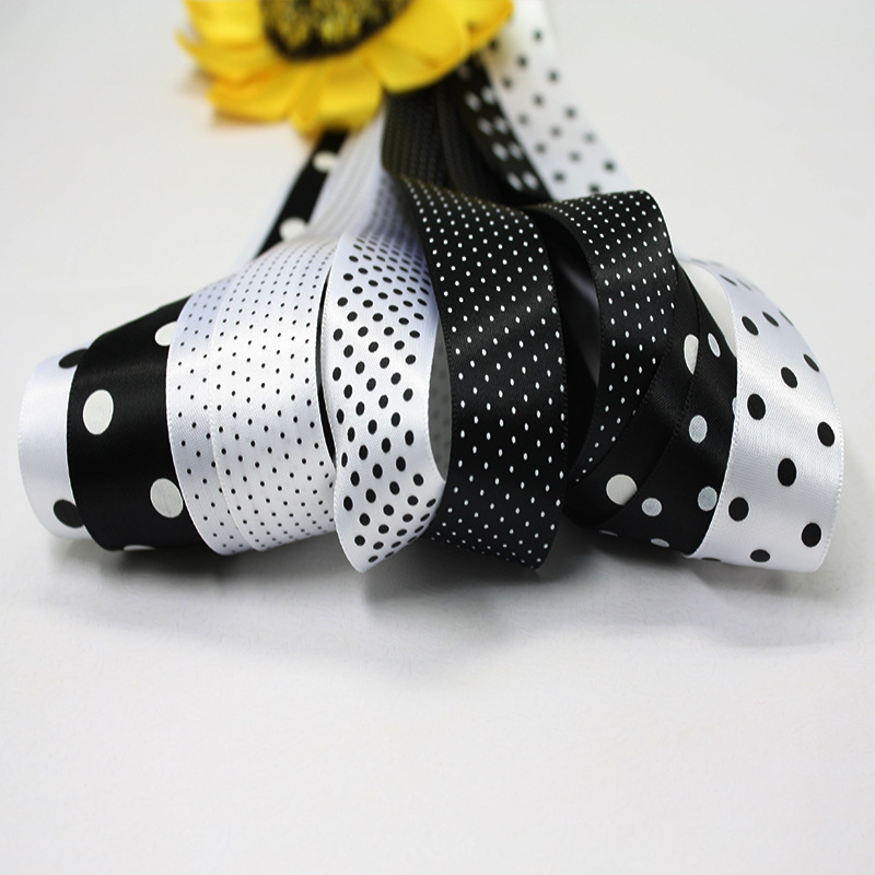 Yao Myung's wholesale printing dots with black-and-white-comfort accessories 6mm