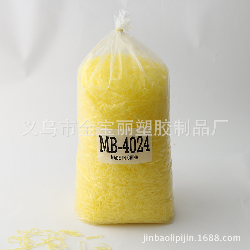 4024 Jell-O rubber bands, seven coloured general plastic rubber bands, creative new hairline wholesales.