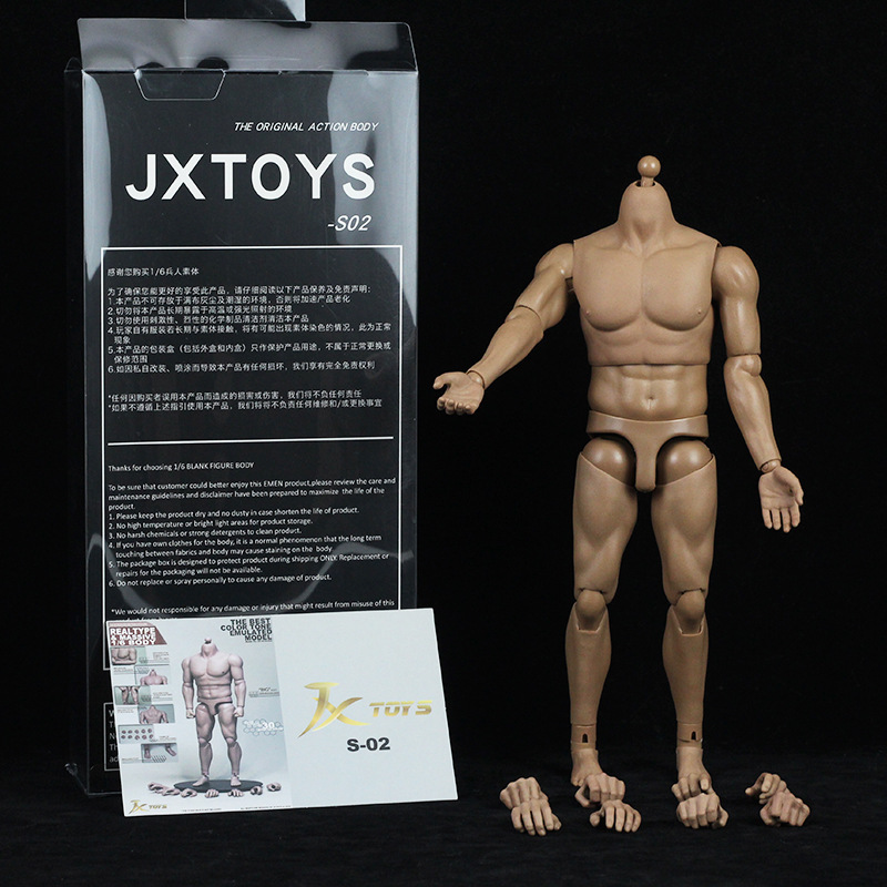 JXTOYS1/6 male soldier body standard body strong muscular musculinity joints can do model toys