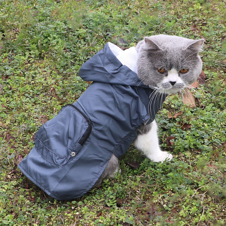 通用宠物小狗欧美口袋薄款狗狗涤纶宠物衣服饰品现货批发雨衣