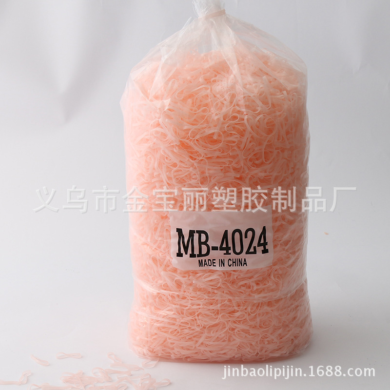 4024 Jell-O rubber bands, seven coloured general plastic rubber bands, creative new hairline wholesales.