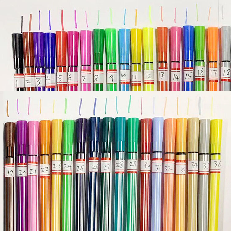 Wholesale of the water-coloured OPP bag 6 colours 12 colours 18 colours 24 colours 36 colours of bulk water pens