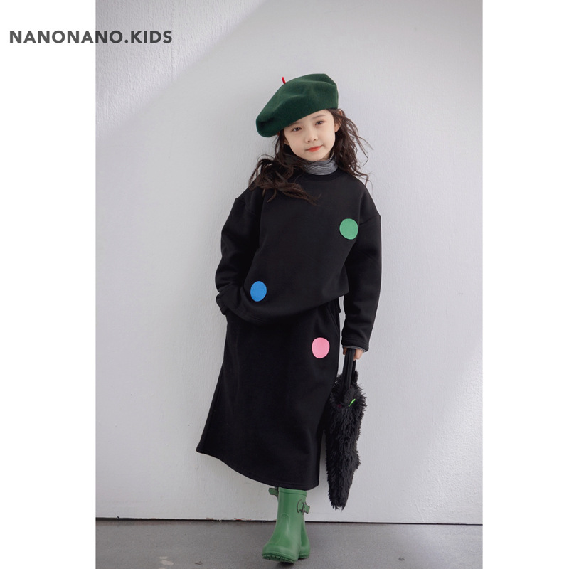 Tùy chỉnh nanokid trẻ em s thời trang nhung + nửa váy