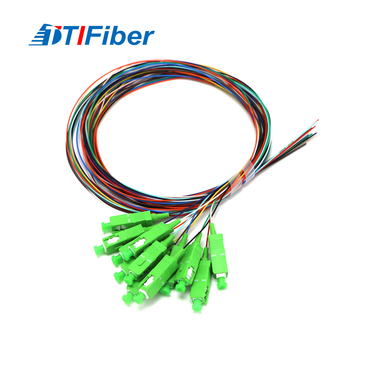 The manufacturer issues 12 core SC single-mode tail fibers, telecommunications grade 12 large square connector melting discs.