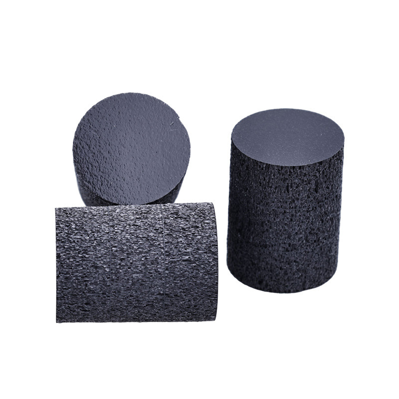 Processed high-backed glue from the glitter EVA foot pads, black round table chairs to protect the mats against smoothness