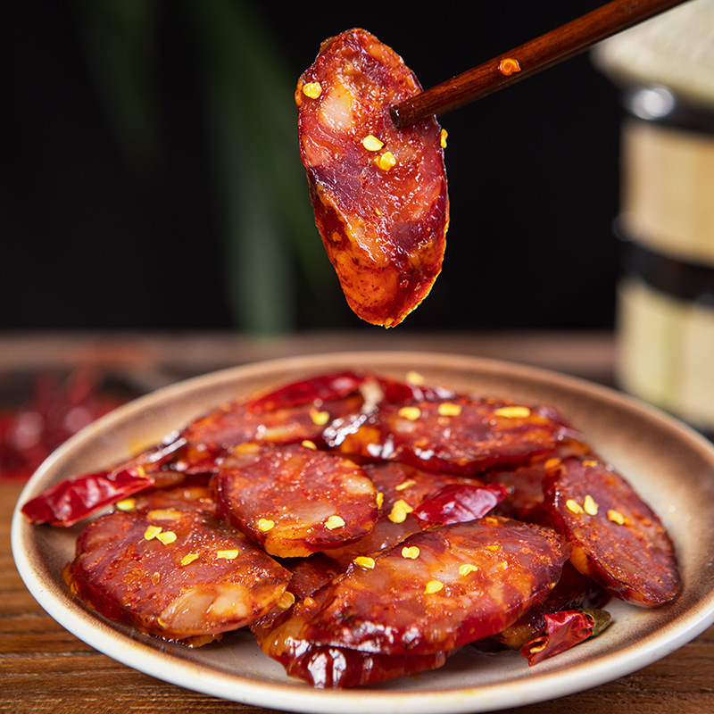 Sichuan 농부의 salami 소시지 배치가 발견되었습니다.