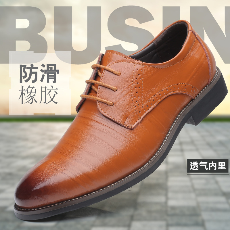 A new 2024-style creative-size male shoe business with one-shoes for spring foreign trade shoes.
