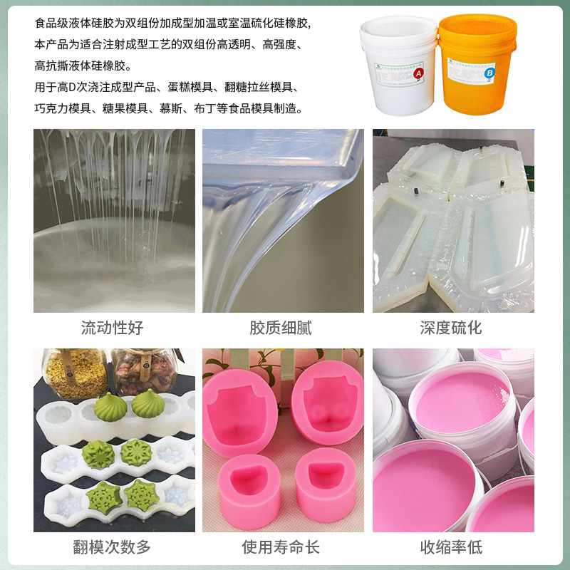 Double liquid silica glue, 10 to 50 degrees food, special 1:1 plus mosaic-colorable liquid silica glue.