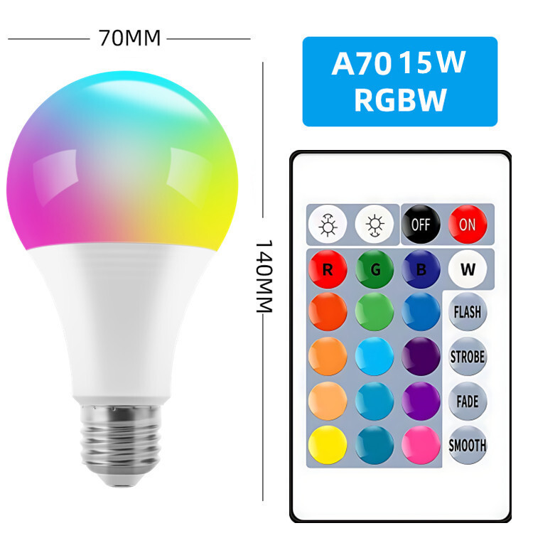 Led smart bulb app controls RGB bulbs, home with 9W colored lights, E27 blue-tooth bulbs.