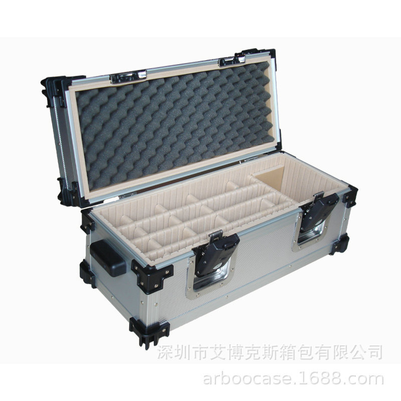 Shenzhen Multifunctional Aluminium Alloy Swing Box, nylon-coated, empty-board toolbox for aluminium skin.