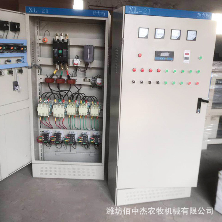 The distribution box controller returns to the road cabinet, and the farm temperature control box, the shed temperature control box, is in control.