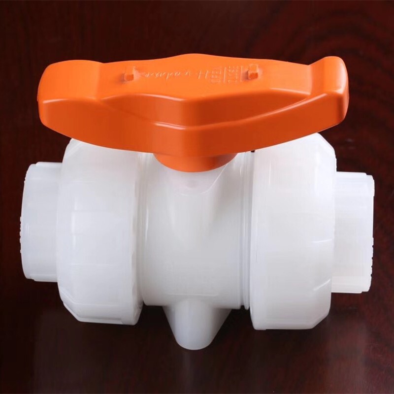 PVDF manual ball valve iron fluoride valves