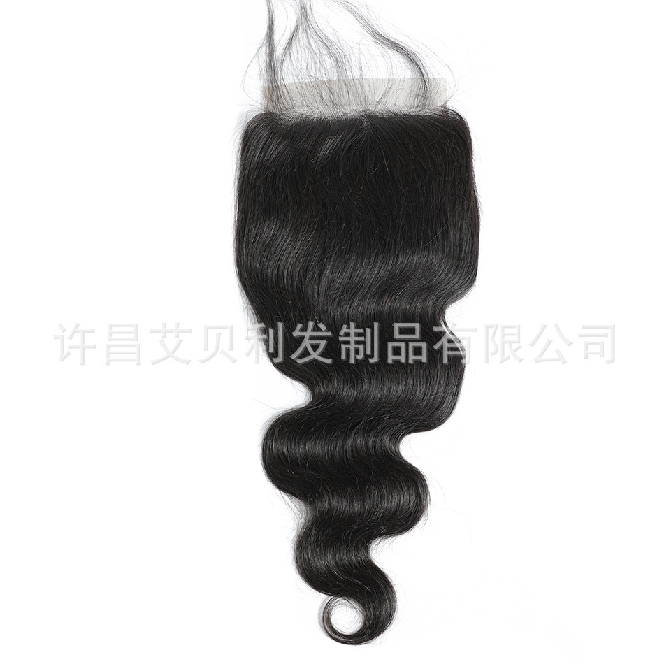 5×5 蕾絲髮塊外貿假髮全手織全真人發 body wave lace closure