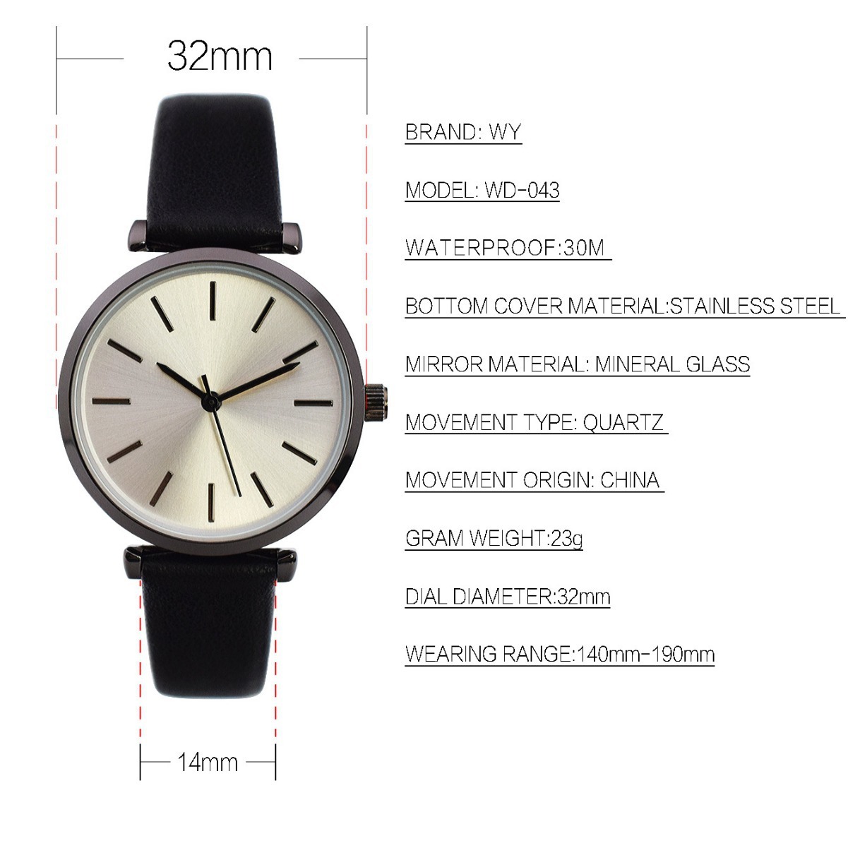 Ms. Fung-yung's wristwatch at the Fashion Girls' College at the source factory for a small number of distributions of short-tempered student watches