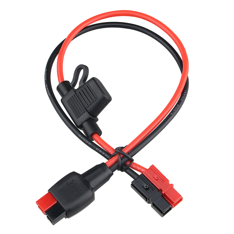 공정 사용자 정의 14AWG 연약한 실리카 선 200mm 리튬 전지 힘 엇바꾸기를 가진 45A Anderson 마개