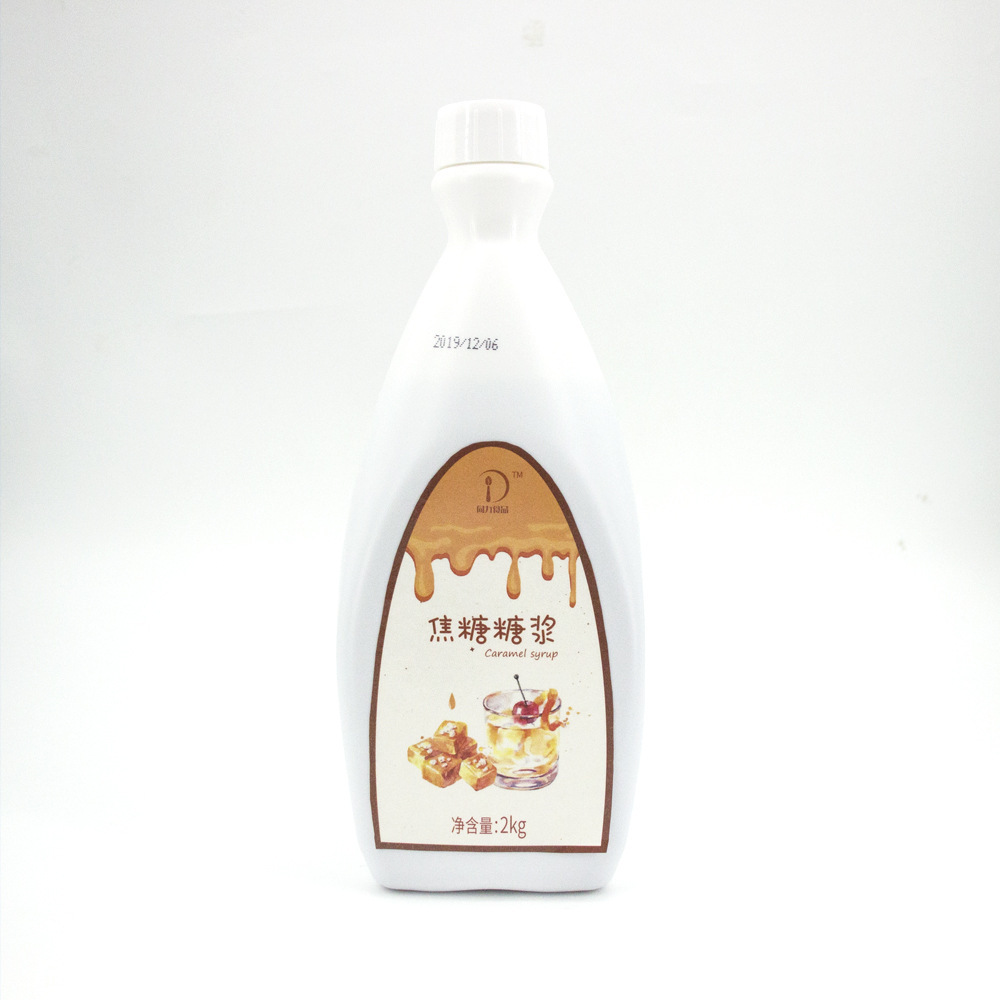 Coffee dessert partner caramel 2kg syrup bottle wholesale baked ice cream caramel marmalade