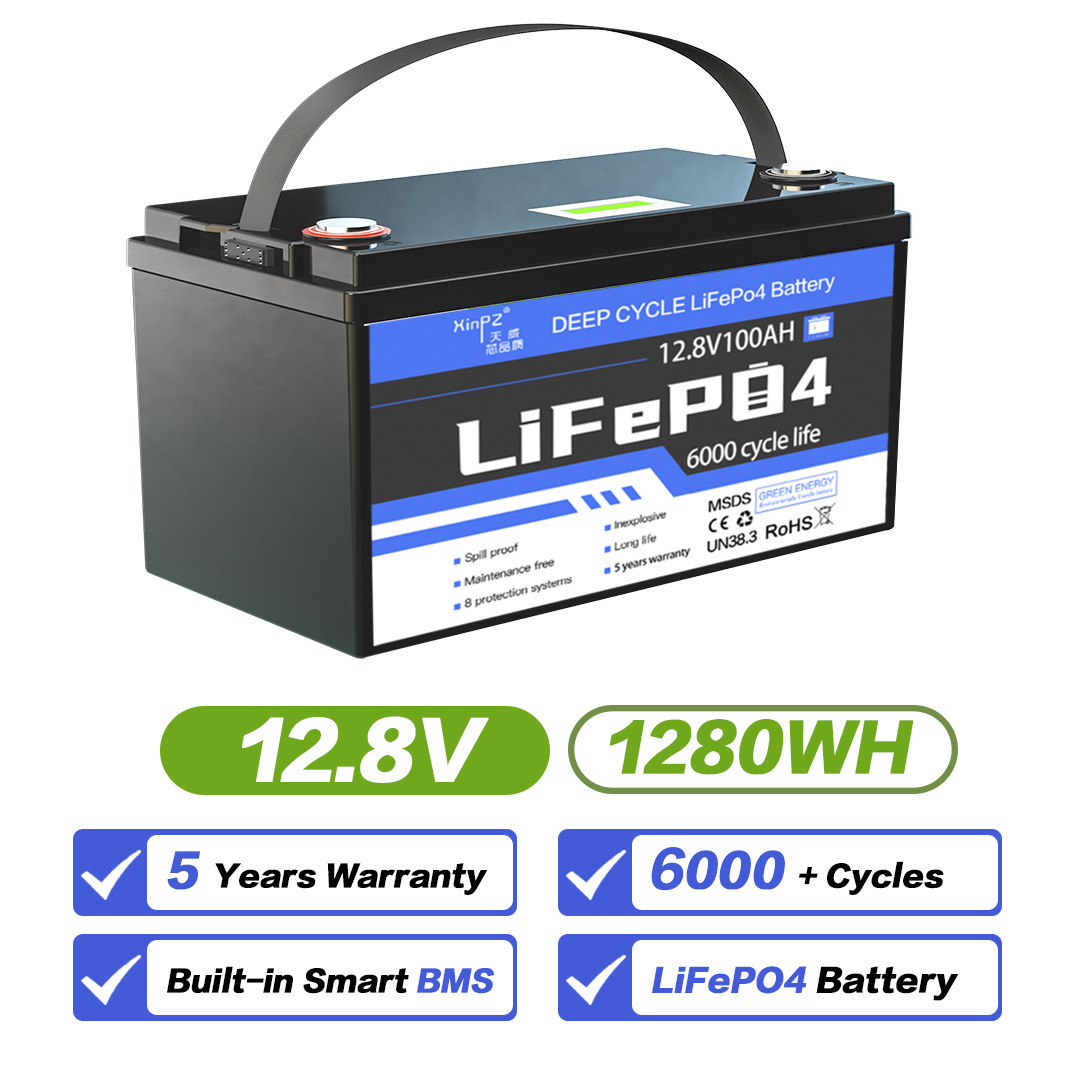 12.8V Lithium Phosphate 100AH Photovoltaic Power High Capacity cho các tế bào chì