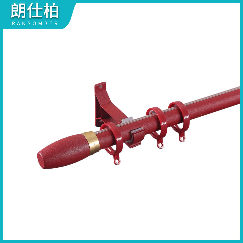 Aluminium alloy curtain fittings, Roman curtain pole drapes, silent track slider double drapes