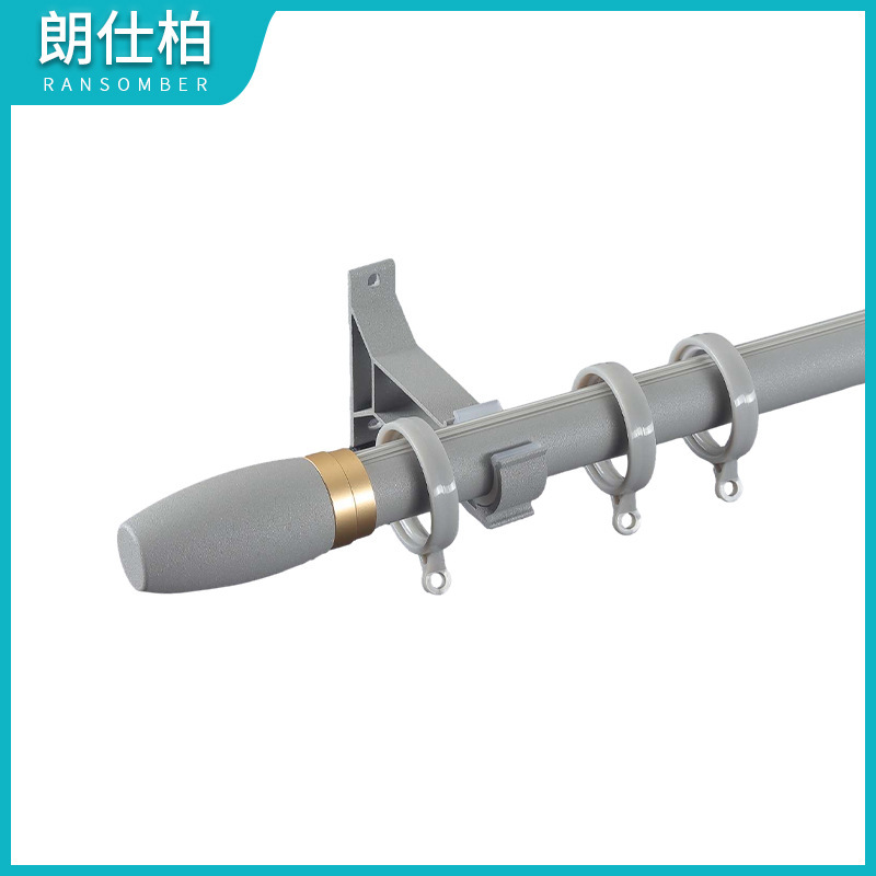 Aluminium alloy curtain fittings, Roman curtain pole drapes, silent track slider double drapes