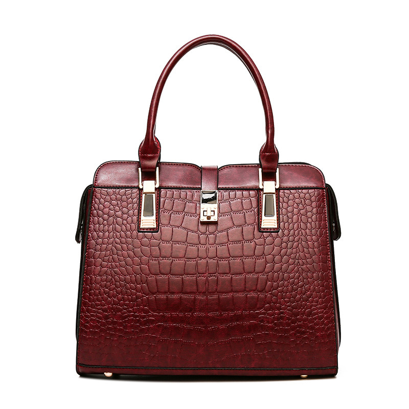 2023 European-American classic alligator-like Amazonian female foreign trade purser, Tot pack.